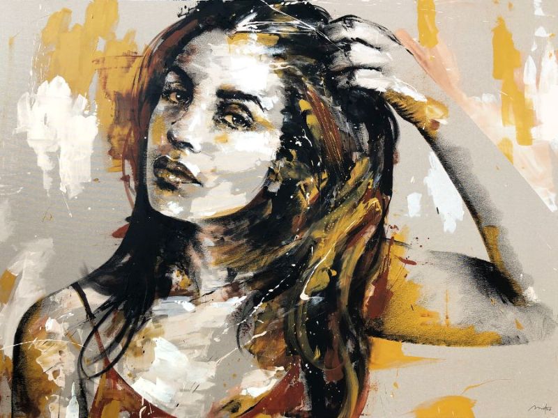 Portrait of Woman Mario Henrique Painting